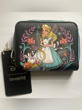 Loungefly Alice in Wonderland & White Rabbit Wallet NWT